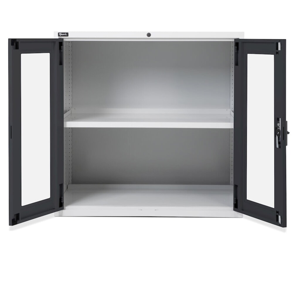 N° de l'image du produit 2 : Fami MASTER Armoire avec portes battantes en polycarbonate, HxlxP 1000 x 1020 x 726 mm, gris clair, anthracite