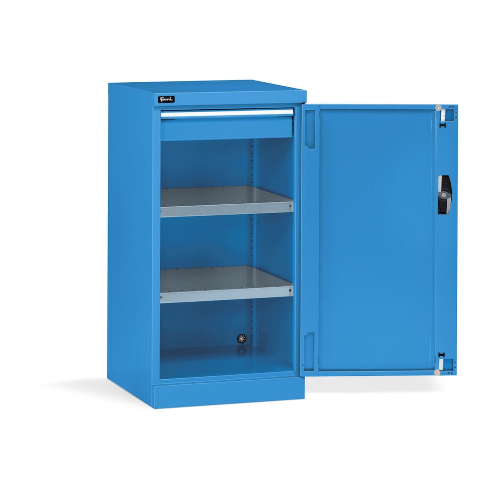 Produktabbildung Nr. 3: Fami PERFOM Armoire à portes battantes, 1 tiroir, HxlxP 1 000 x 512 x 555 mm, bleu clair