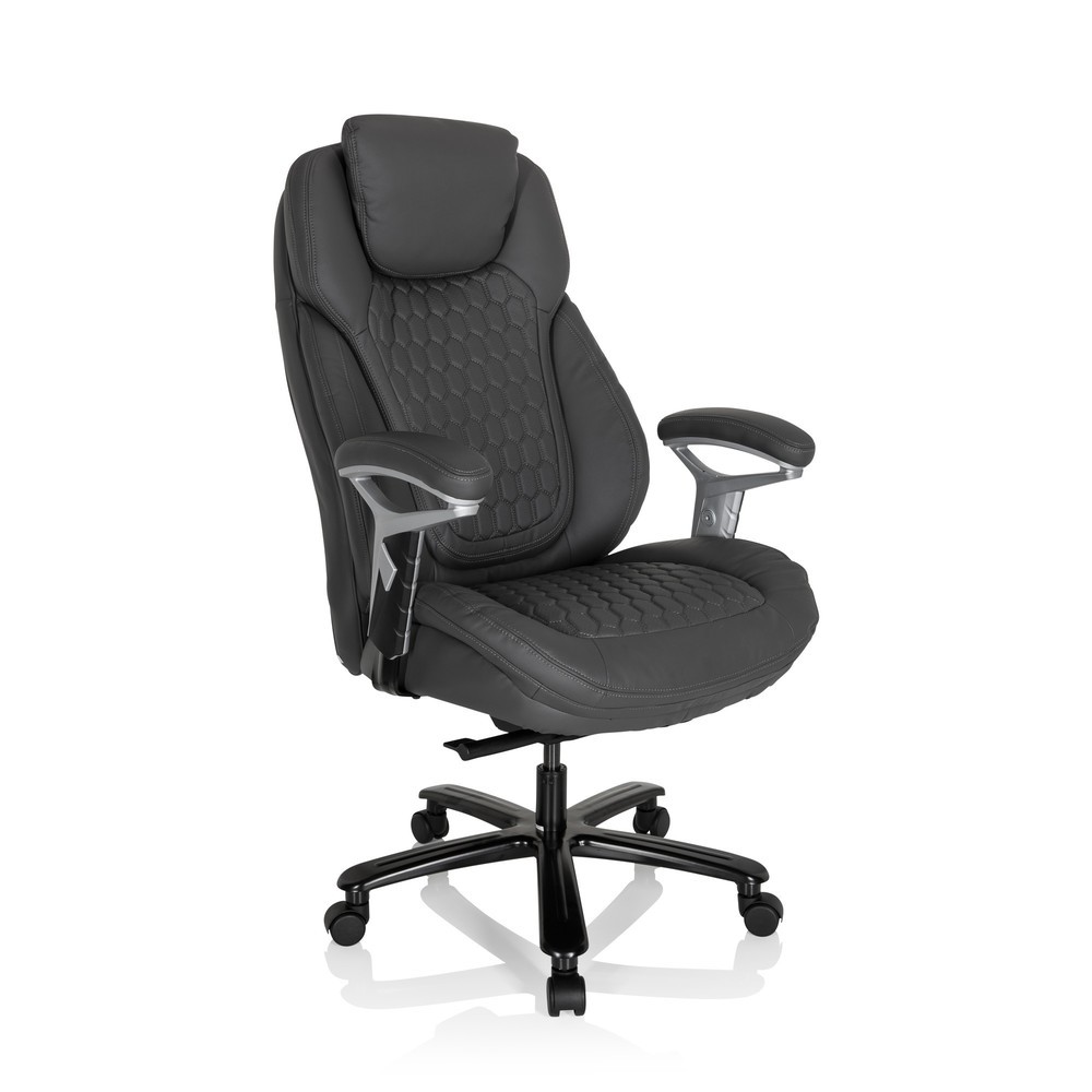 Produktabbildung Nr. 2: Fauteuil de direction hjh OFFICE PULLMANN similicuir, gris mat