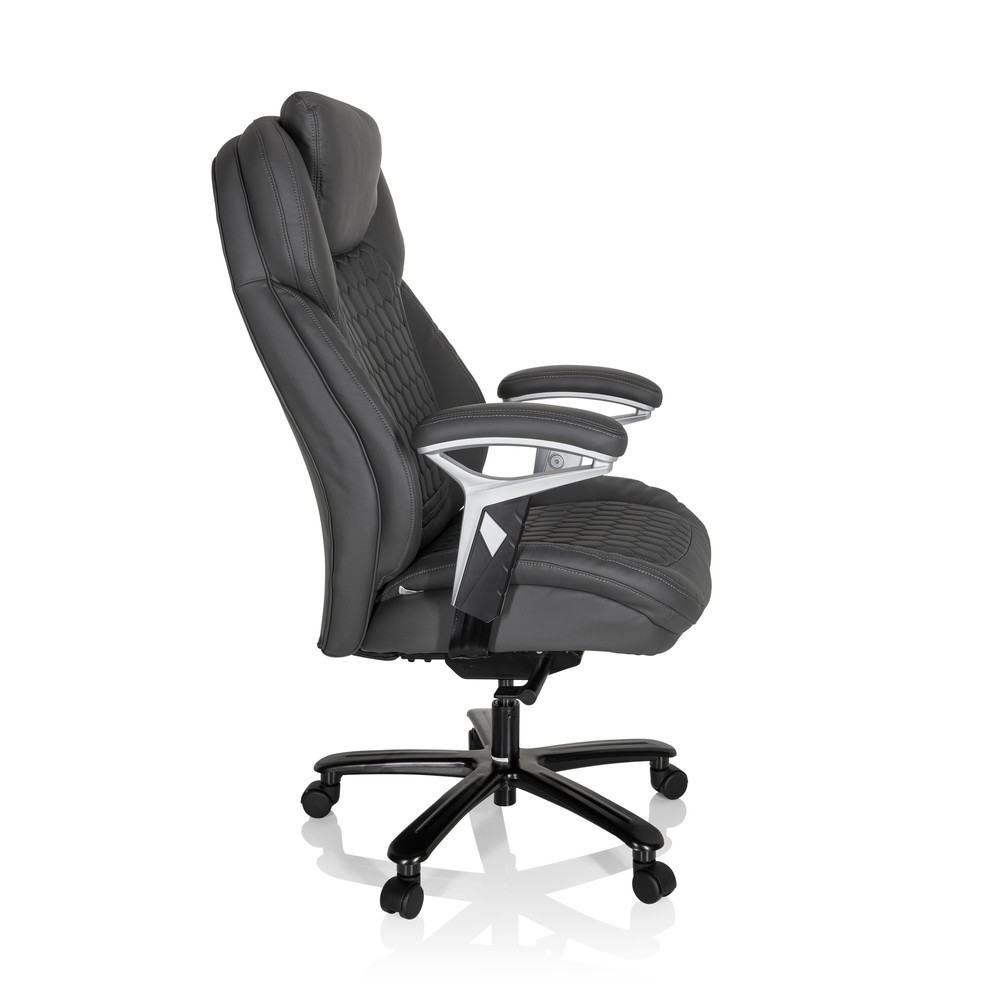 Produktabbildung Nr. 3: Fauteuil de direction hjh OFFICE PULLMANN similicuir, gris mat