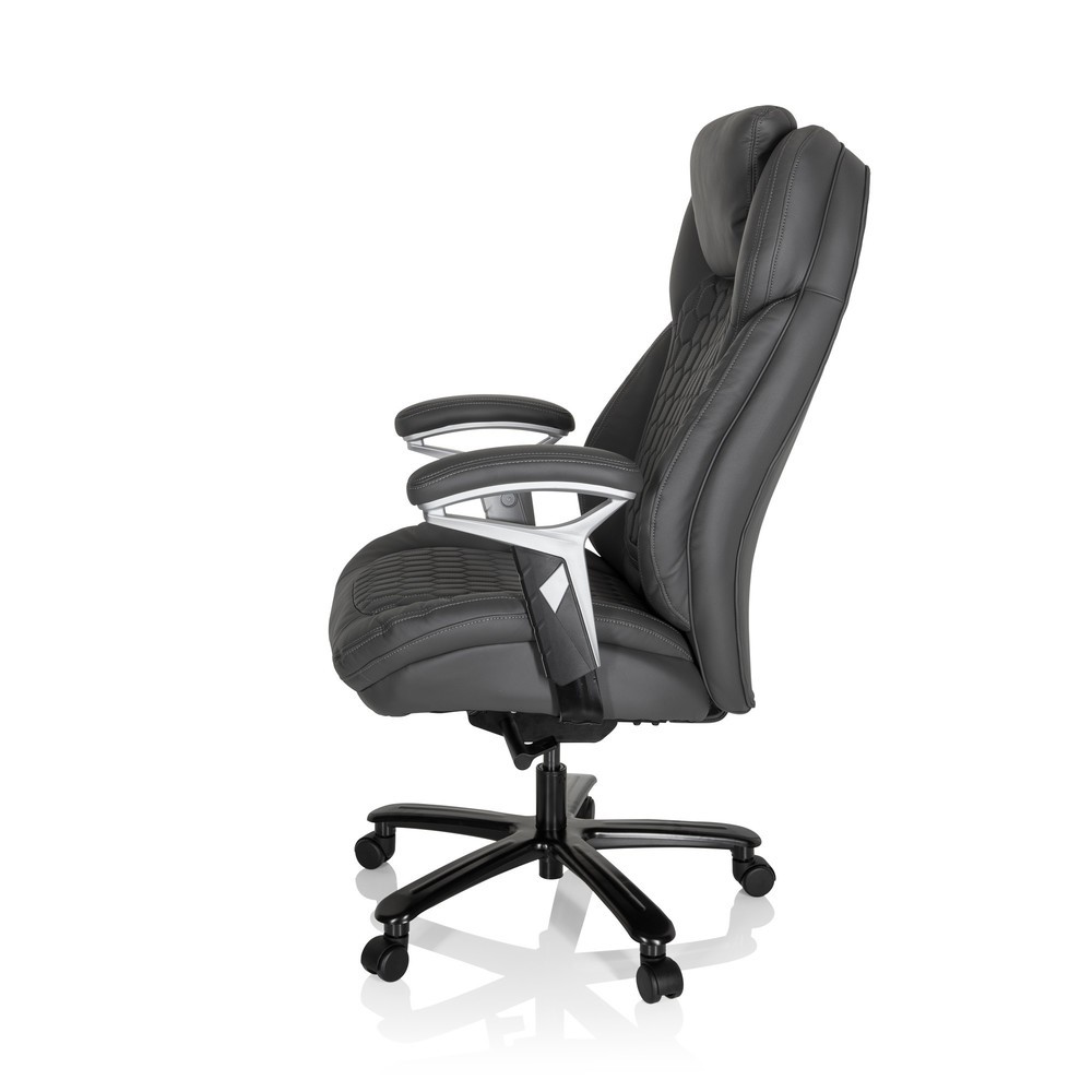 Produktabbildung Nr. 8: Fauteuil de direction hjh OFFICE PULLMANN similicuir, gris mat