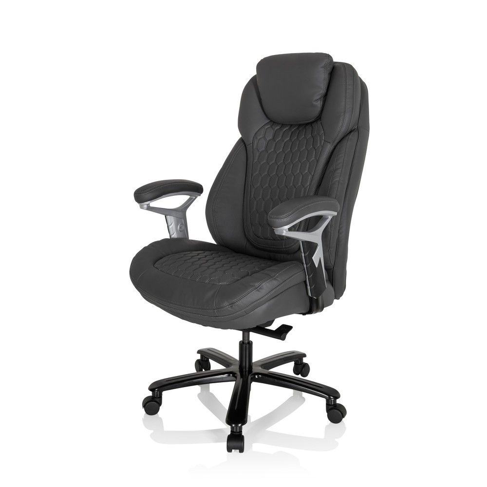 Produktabbildung Nr. 9: Fauteuil de direction hjh OFFICE PULLMANN similicuir, gris mat