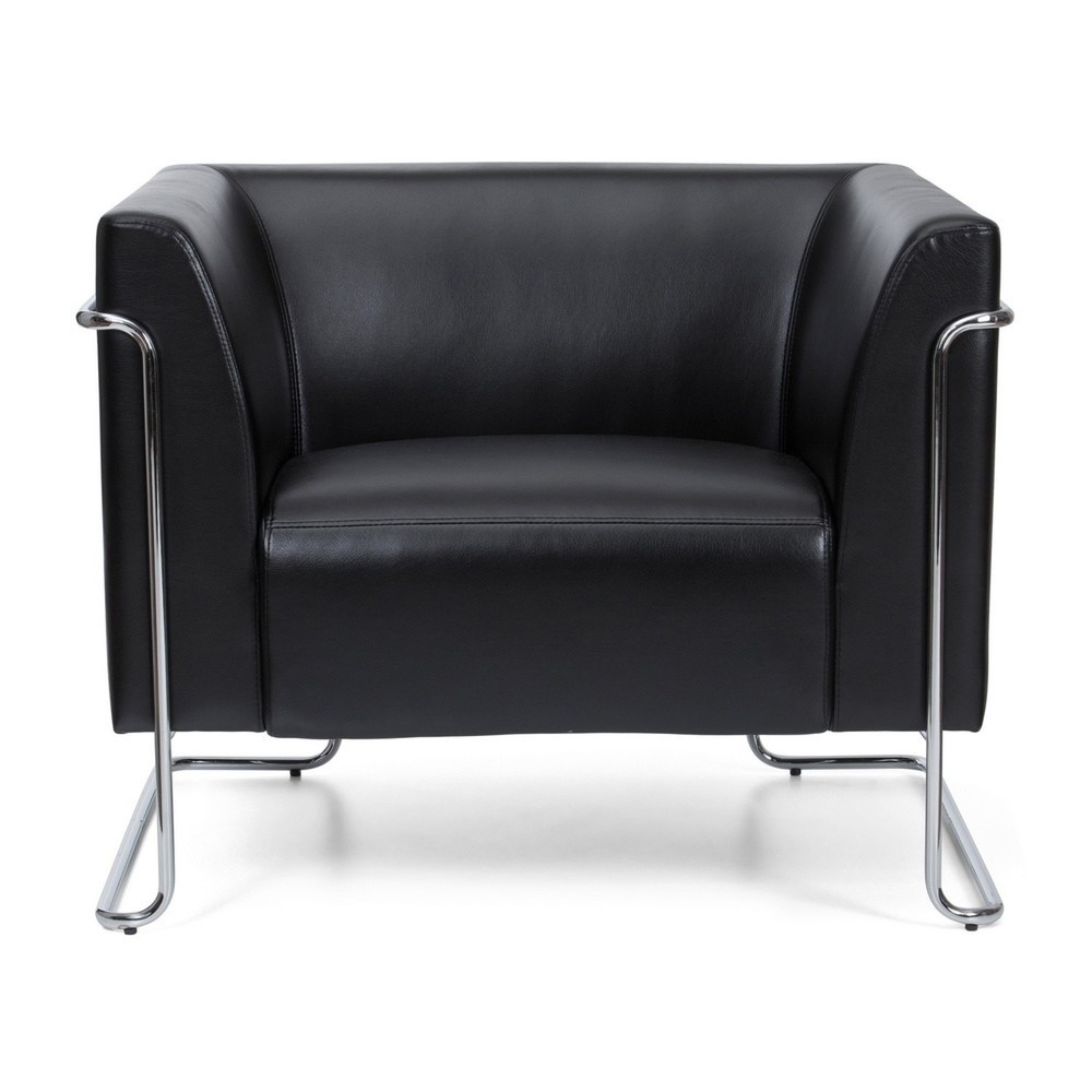 Illustration du produit: Fauteuil lounge hjh OFFICE CURACAO similicuir, 1 place, noir
