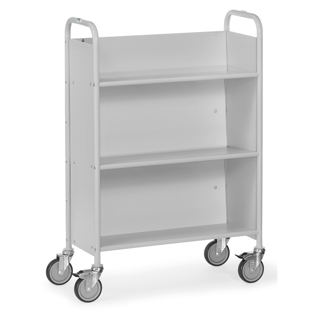 Produktabbildung Nr. 1: fetra® Chariot de bureau et à dossiers, 2 compartiments avec paroi arrière + tablettes inclinées