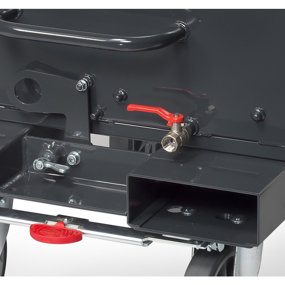 Produktabbildung Nr. 2: fetra® kiepbak met aftapkraan, volume 0,45 m³, RAL 7016 antracietgrijs
