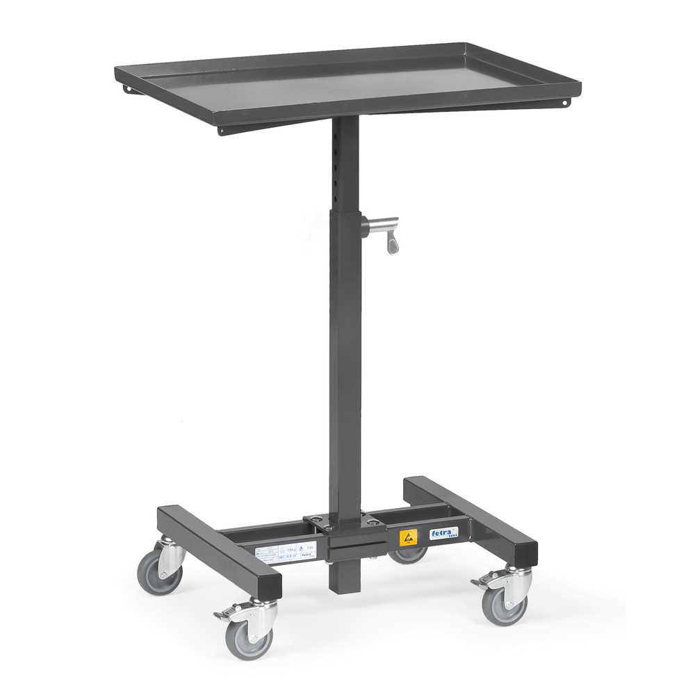 Illustration du produit: Pupitre d'atelier ESD fetra®, réglable en hauteur et non inclinable, hauteur 720-995 mm