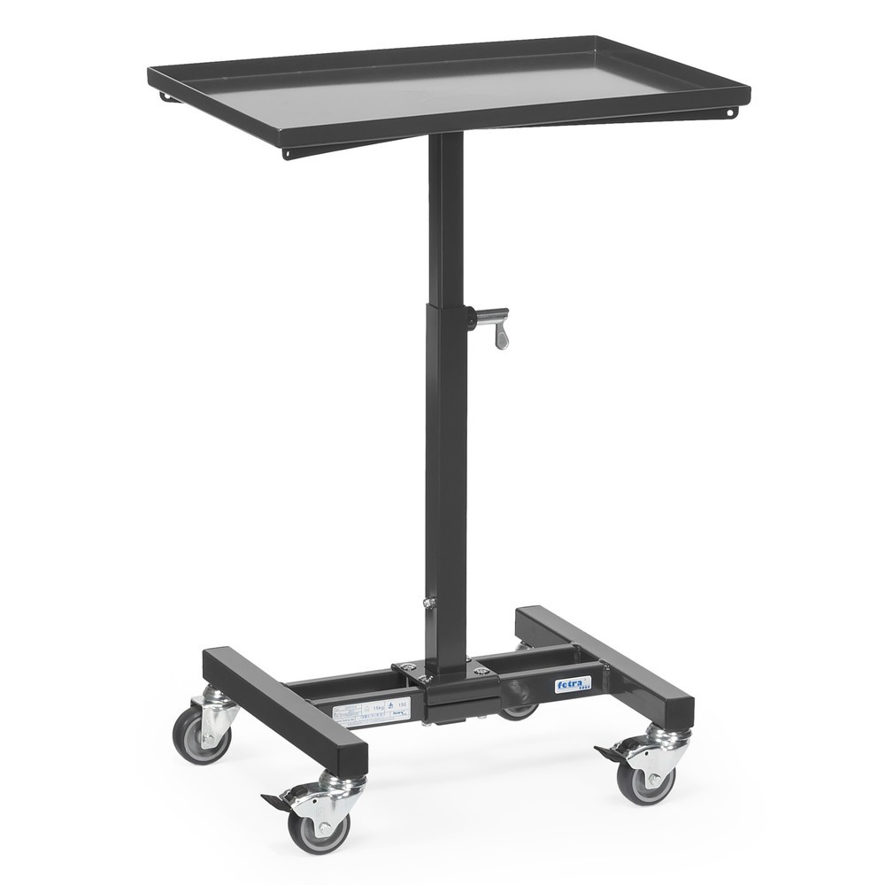Produktabbildung Nr. 1: fetra® Pupitre d’atelier, modèle de base, plate-forme droite, hauteur 720-995 mm, gris anthracite