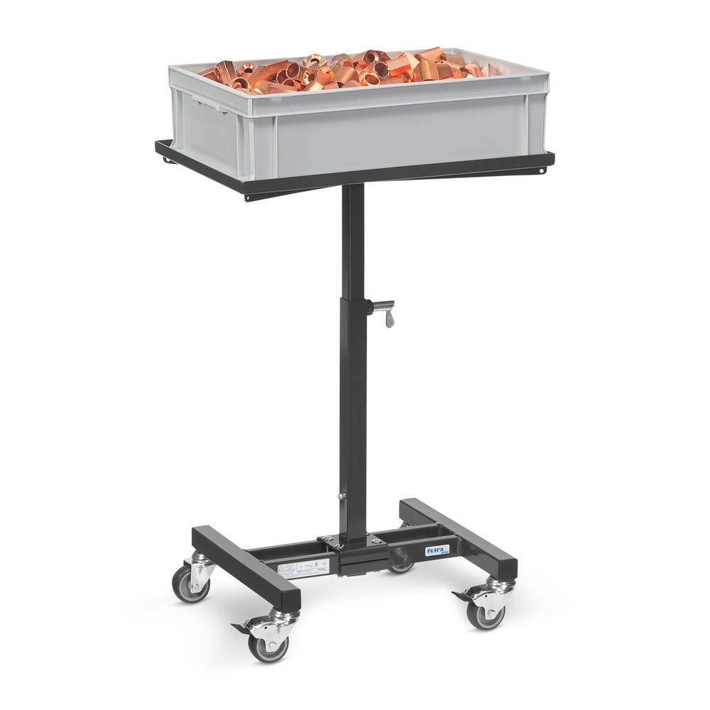 Produktabbildung Nr. 3: fetra® Pupitre d’atelier, modèle de base, plate-forme droite, hauteur 720-995 mm, gris anthracite