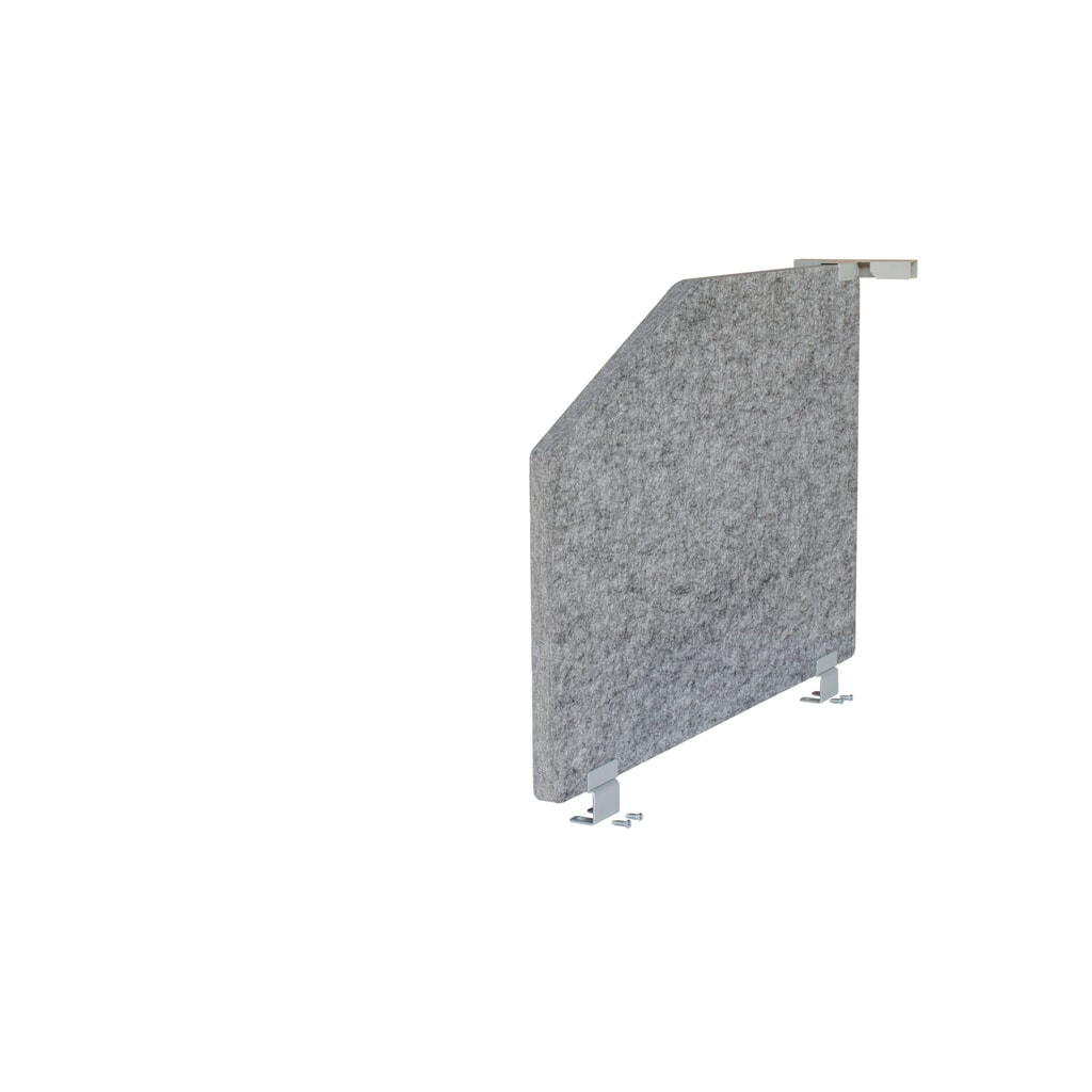1 kit de panneaux latéraux acoustiques Hammerbacher 73,5 x 50, gris chiné Illustration du produit: 1 kit de panneaux latéraux acoustiques Hammerbacher 73,5 x 50, gris chiné