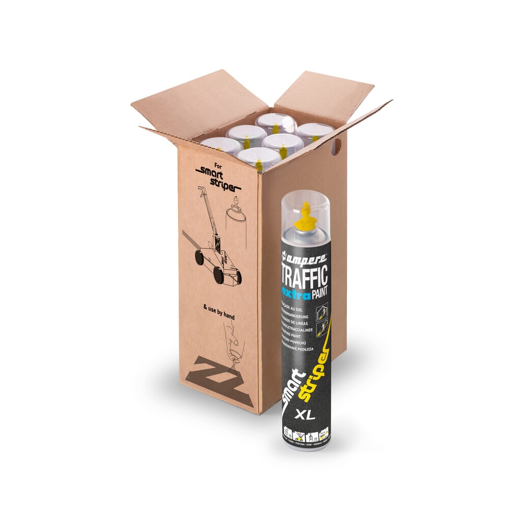 A.M.P.E.R.E. Peinture de marquage TRAFFIC extra Paint® XL 0,75 l, orange N° de l'image du produit 6 : A.M.P.E.R.E. Peinture de marquage TRAFFIC extra Paint® XL 0,75 l, orange