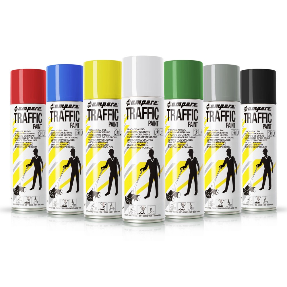 N° de l'image du produit 3 : A.M.P.E.R.E. Peinture de marquage TRAFFIC 0,5 l, bleu
