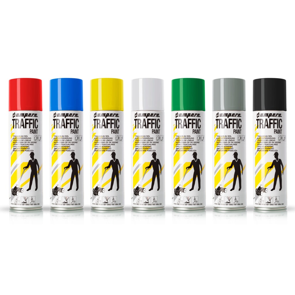 N° de l'image du produit 4 : A.M.P.E.R.E. Peinture de marquage TRAFFIC 0,5 l, blanc