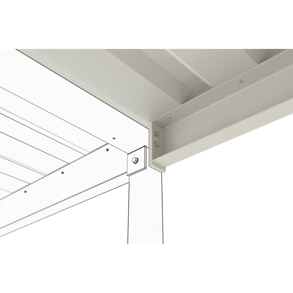N° de l'image du produit 5 : Abri VARIO, 1 côté, ME, HxlxP 2 350 x 4 300 x 2 200 mm