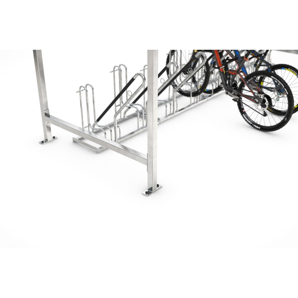 Abri wsm®, 1 côté, module de base, H x l x P 2 360 x 2 250 x 2 200 mm, galvanisé N° de l'image du produit 4 : Abri wsm®, 1 côté, module de base, H x l x P 2 360 x 2 250 x 2 200 mm, galvanisé