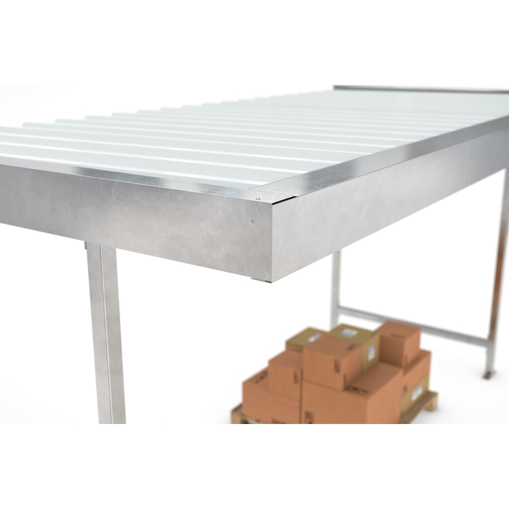 Abri wsm®, 1 côté, module de base, H x l x P 2 360 x 2 250 x 2 200 mm, galvanisé N° de l'image du produit 7 : Abri wsm®, 1 côté, module de base, H x l x P 2 360 x 2 250 x 2 200 mm, galvanisé