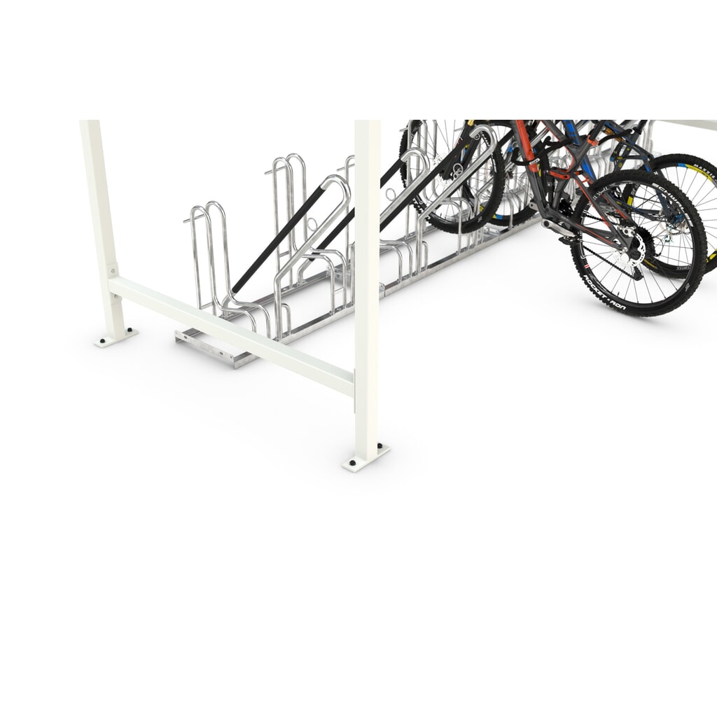 Abri wsm® VARIO, 1 côté, module de base, H x l x P 2 360 x 4 300 x 2 200 mm, RAL 9002 N° de l'image du produit 3 : Abri wsm® VARIO, 1 côté, module de base, H x l x P 2 360 x 4 300 x 2 200 mm, RAL 9002