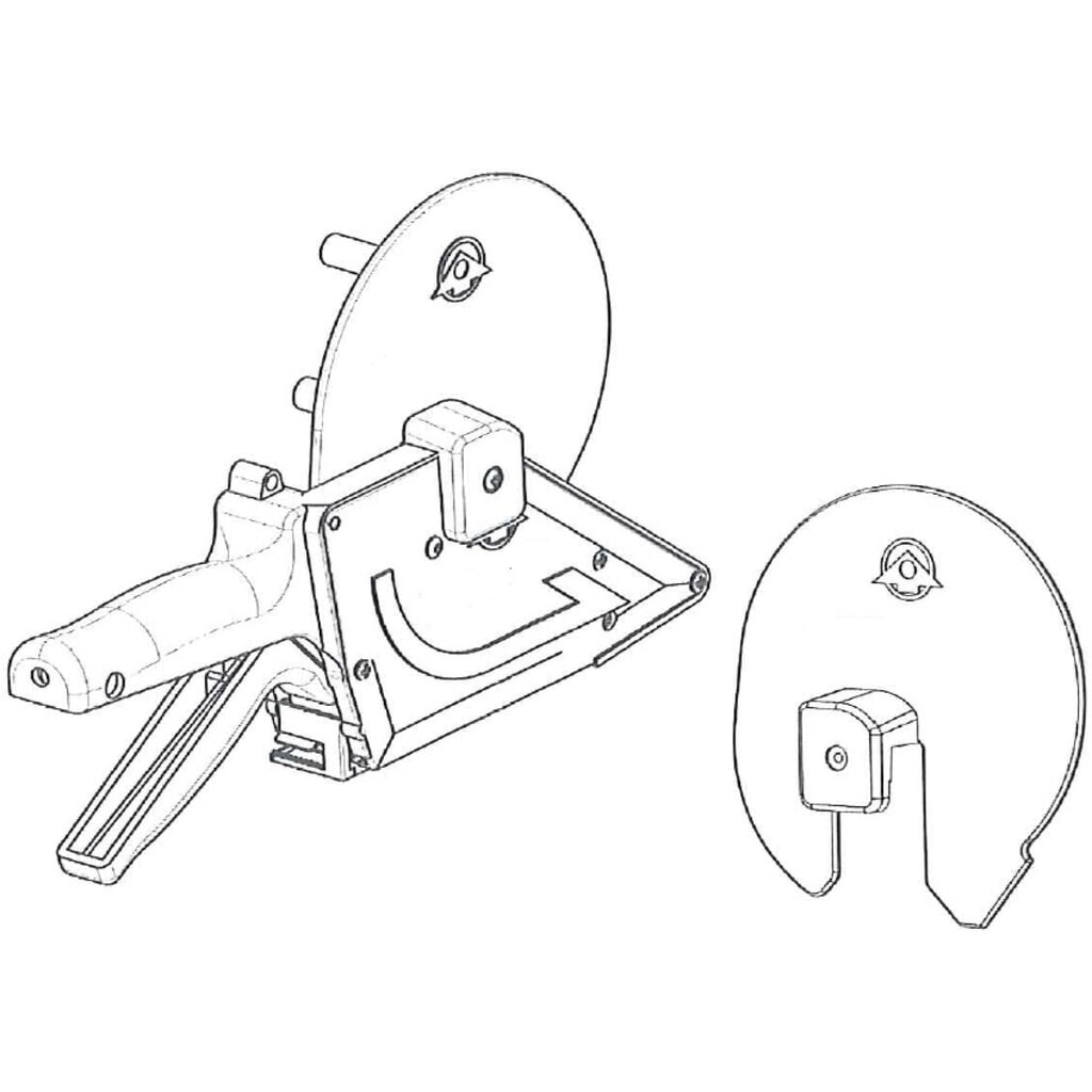 Illustration du produit: Adaptateur pour mandrin de 3 " (76 mm) pour dispensateurs manuels d’étiquettes TO 30, TO 60, TO 30 APF et TO 60 APF