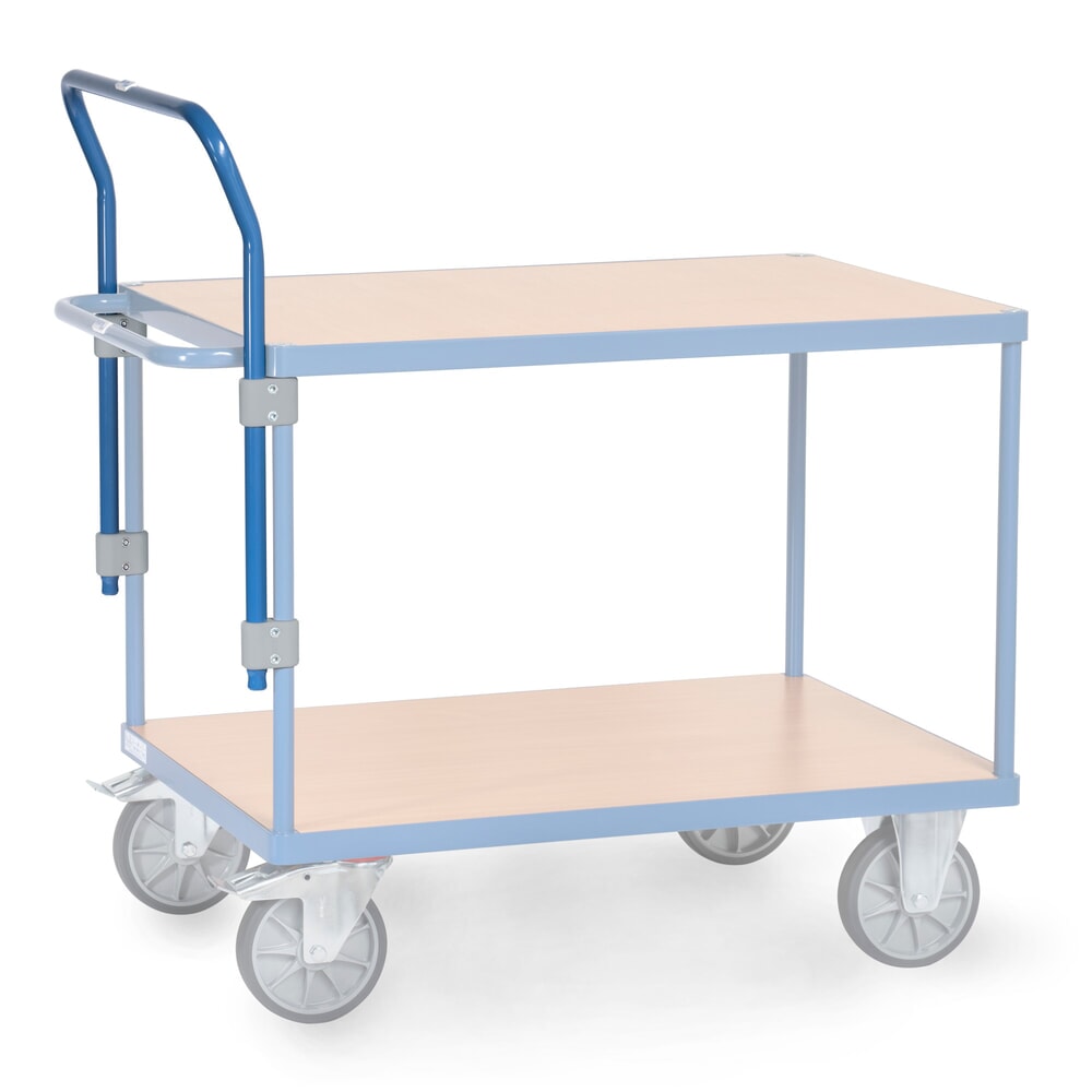 Illustration du produit: Arceau de poussée pour chariots de montage et servantes fetra®, réglable en hauteur, largeur 505 mm