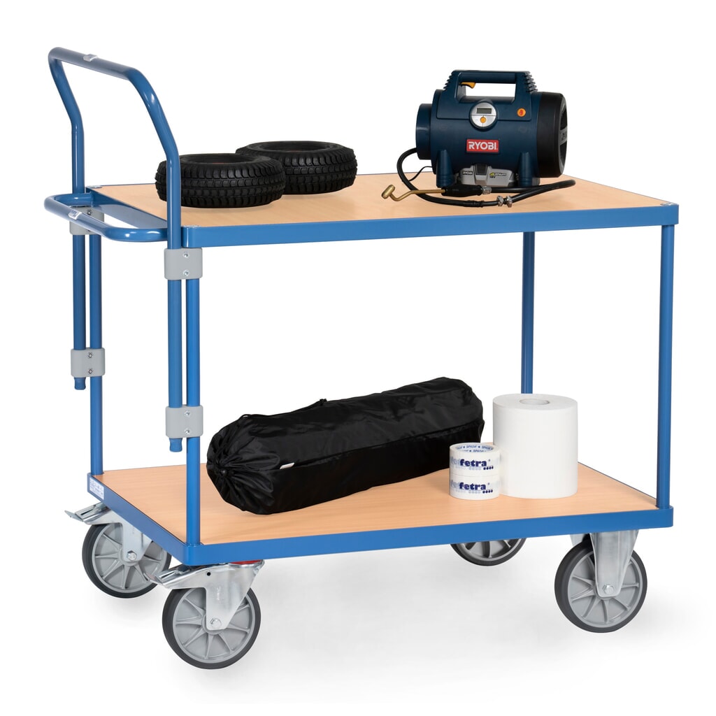 N° de l'image du produit 3 : Arceau de poussée pour chariots de montage et servantes fetra®, réglable en hauteur, largeur 505 mm