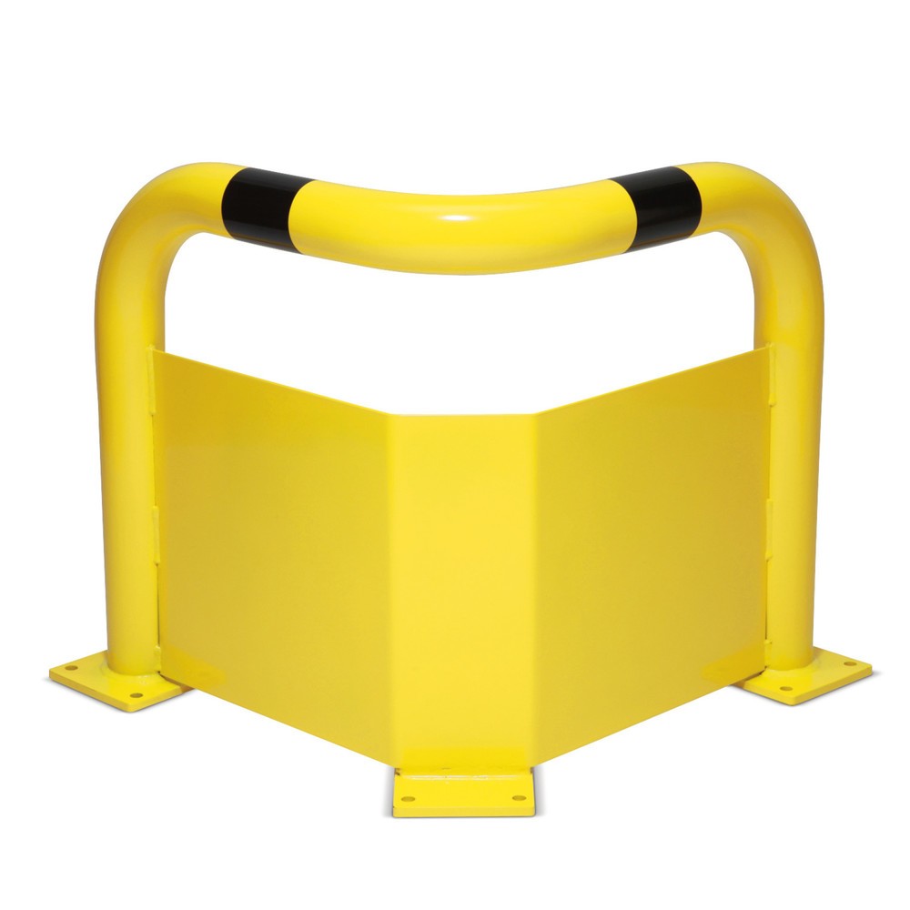Illustration du produit: MORAVIA Arceau de protection, avec protection anti-encastrement, pour l’extérieur, coudé, HxL 350 x 600 mm