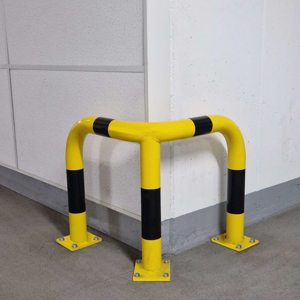 N° de l'image du produit 3 : Arceau de protection d'angle galvanisé à chaud, utilisation en intérieur et en extérieur, hauteur 600 mm
