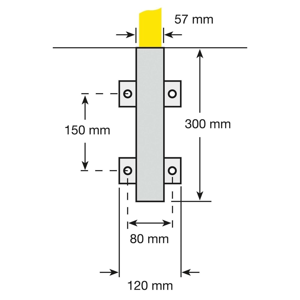 N° de l'image du produit 3 : Douille à enficher pour arceau de protection, fixation latérale amovible
