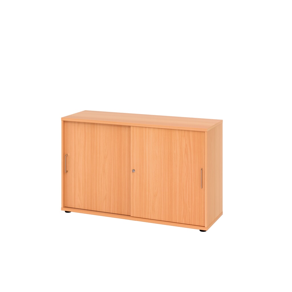 Armoire à portes coulissantes Hammerbacher 2OH 120 cm BS hêtre/hêtre Illustration du produit: Armoire à portes coulissantes Hammerbacher 2OH 120 cm BS hêtre/hêtre