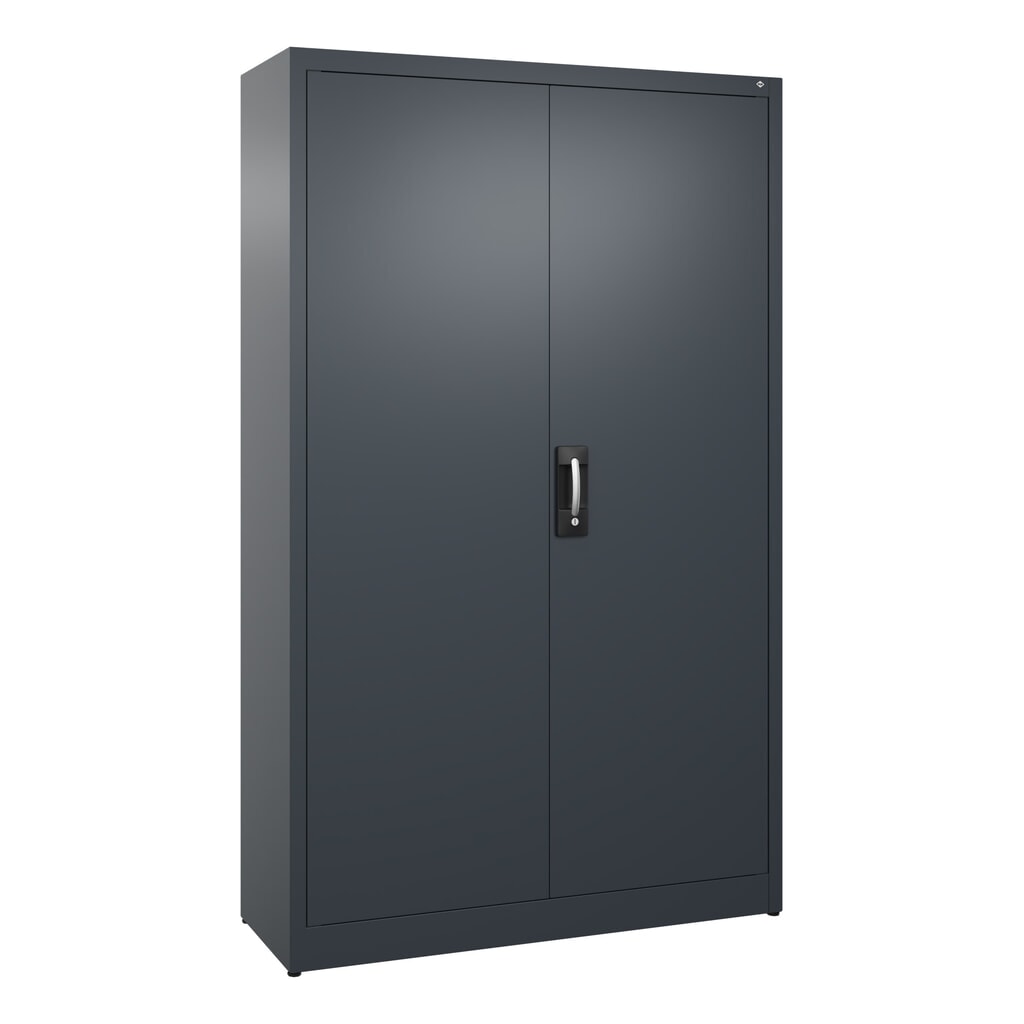 Illustration du produit: Armoire à portes battantes C+P, 5 niveaux, H x l x P 1950 x 1 200 x 400 mm, gris anthracite, gris anthracite