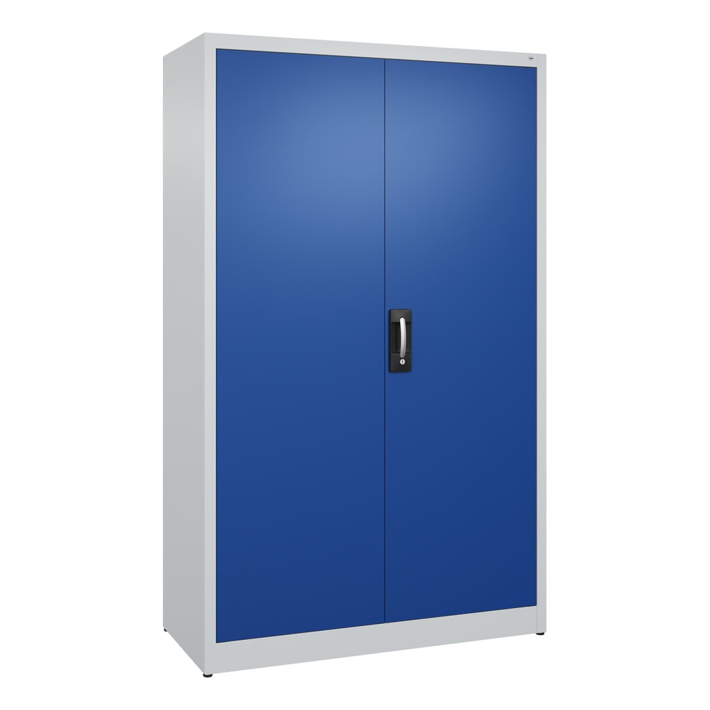 Armoire à portes battantes C+P, 5 niveaux, H x l x P 1950 x 1 200 x 500 mm, gris clair, bleu gentiane Illustration du produit: Armoire à portes battantes C+P, 5 niveaux, H x l x P 1950 x 1 200 x 500 mm, gris clair, bleu gentiane