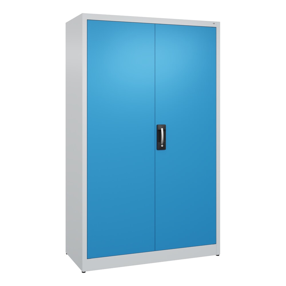 Illustration du produit: Armoire à portes battantes C+P, 5 niveaux, H x l x P 1950 x 1 200 x 500 mm, gris clair, bleu clair