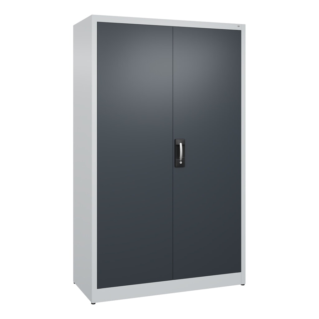 Illustration du produit: Armoire à portes battantes C+P, 5 niveaux, H x l x P 1950 x 1 200 x 500 mm, gris clair, gris anthracite