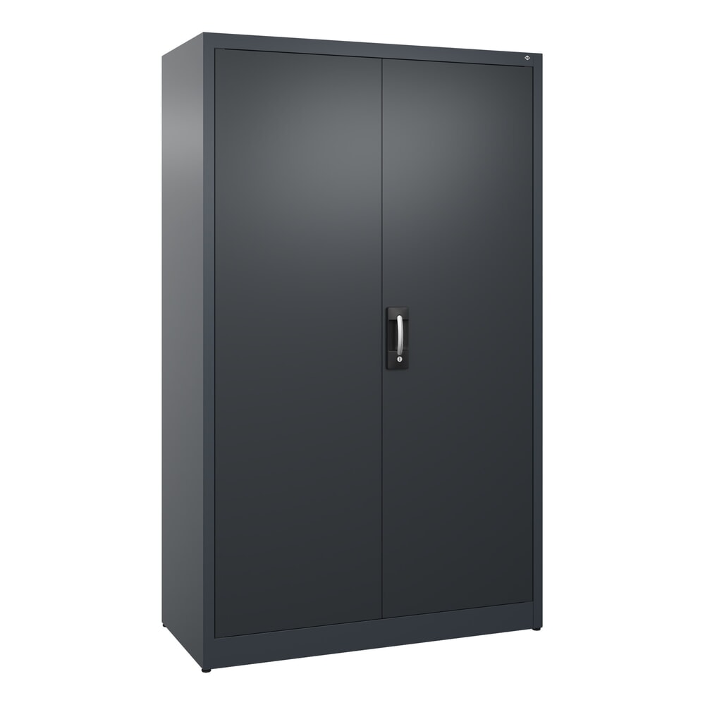 Illustration du produit: Armoire à portes battantes C+P, 5 niveaux, H x l x P 1950 x 1 200 x 500 mm, gris anthracite, gris noir