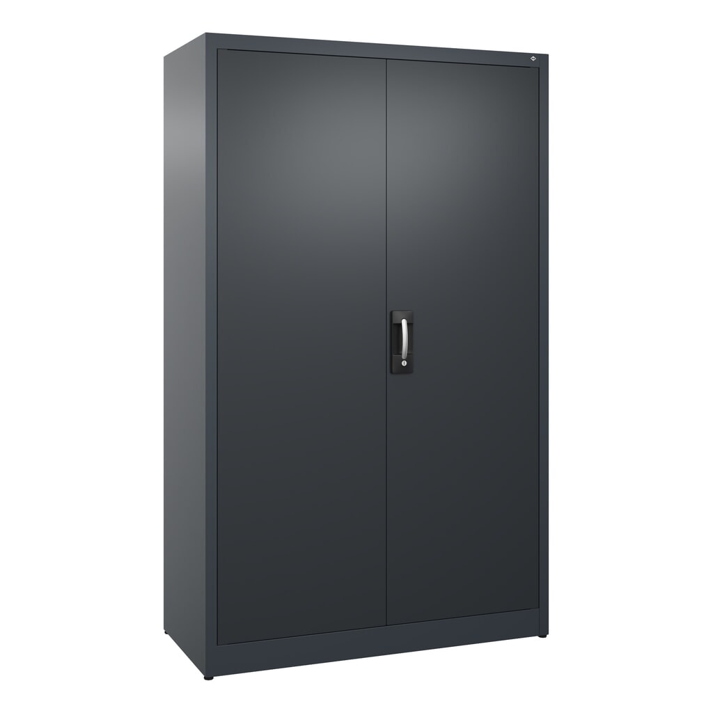 Armoire à portes battantes C+P, 5 niveaux, H x l x P 1950 x 1 200 x 500 mm, gris anthracite, gris noir Illustration du produit: Armoire à portes battantes C+P, 5 niveaux, H x l x P 1950 x 1 200 x 500 mm, gris anthracite, gris noir