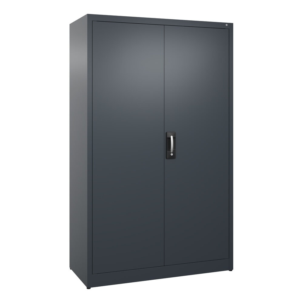 Illustration du produit: Armoire à portes battantes C+P, 5 niveaux, H x l x P 1950 x 1 200 x 500 mm, gris anthracite, gris anthracite
