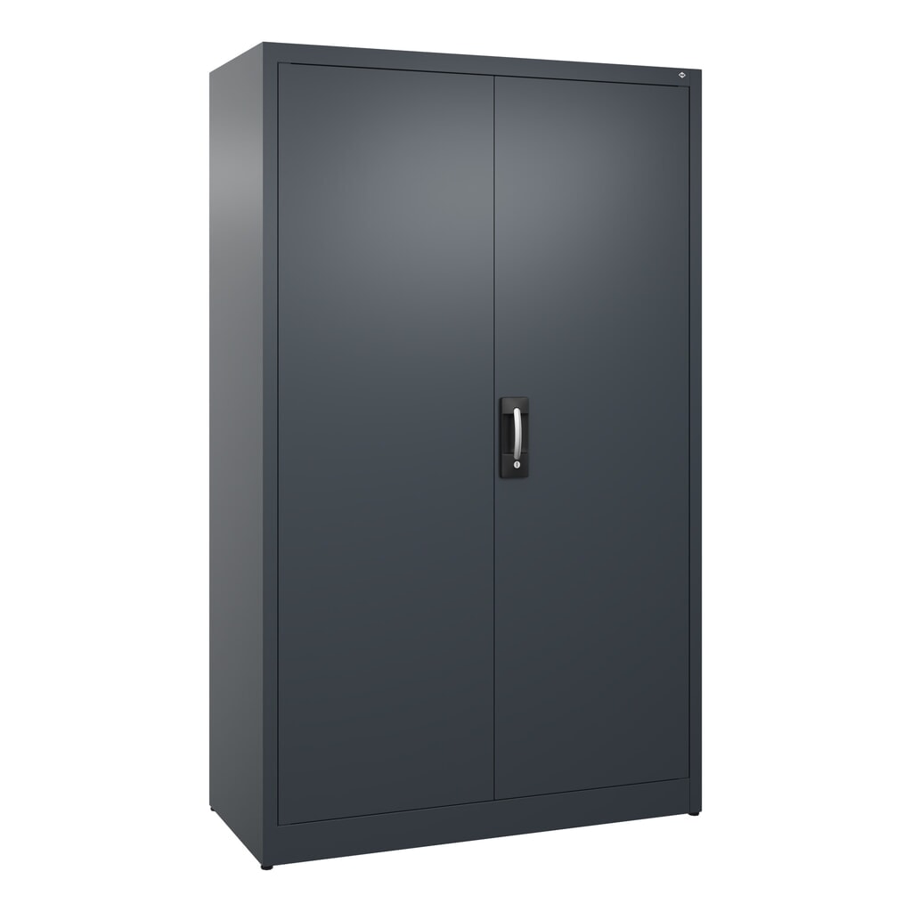 Illustration du produit: Armoire à portes battantes C+P, 5 niveaux, H x l x P 1950 x 1 200 x 500 mm, gris anthracite, gris anthracite