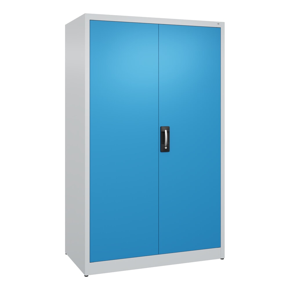 Illustration du produit: Armoire à portes battantes C+P, 5 niveaux, H x l x P 1950 x 1 200 x 600 mm, gris clair, bleu clair