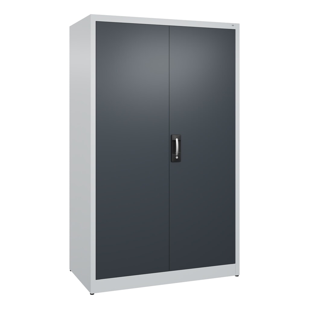 Armoire à portes battantes C+P, 5 niveaux, H x l x P 1950 x 1 200 x 600 mm, gris clair, gris anthracite Illustration du produit: Armoire à portes battantes C+P, 5 niveaux, H x l x P 1950 x 1 200 x 600 mm, gris clair, gris anthracite
