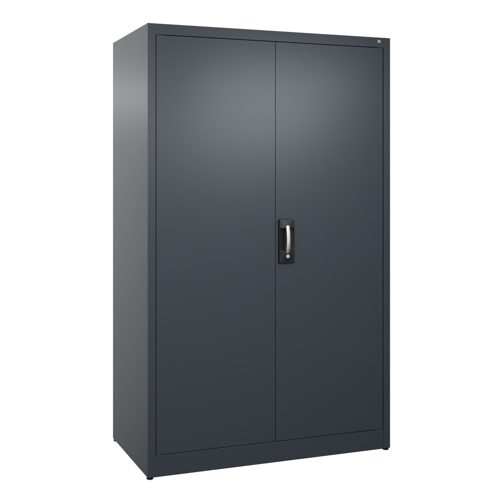 Armoire à portes battantes C+P, 5 niveaux, H x l x P 1950 x 1 200 x 600 mm, gris anthracite, gris anthracite Illustration du produit: Armoire à portes battantes C+P, 5 niveaux, H x l x P 1950 x 1 200 x 600 mm, gris anthracite, gris anthracite