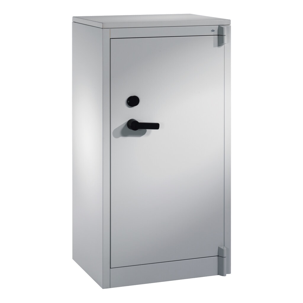 Armoire à portes battantes de sécurité C+P, 3 niveaux, H x l x P 1 226 x 650 x 500 mm, gris clair/gris clair, Gris clair Illustration du produit: Armoire à portes battantes de sécurité C+P, 3 niveaux, H x l x P 1 226 x 650 x 500 mm, gris clair/gris clair, Gris clair