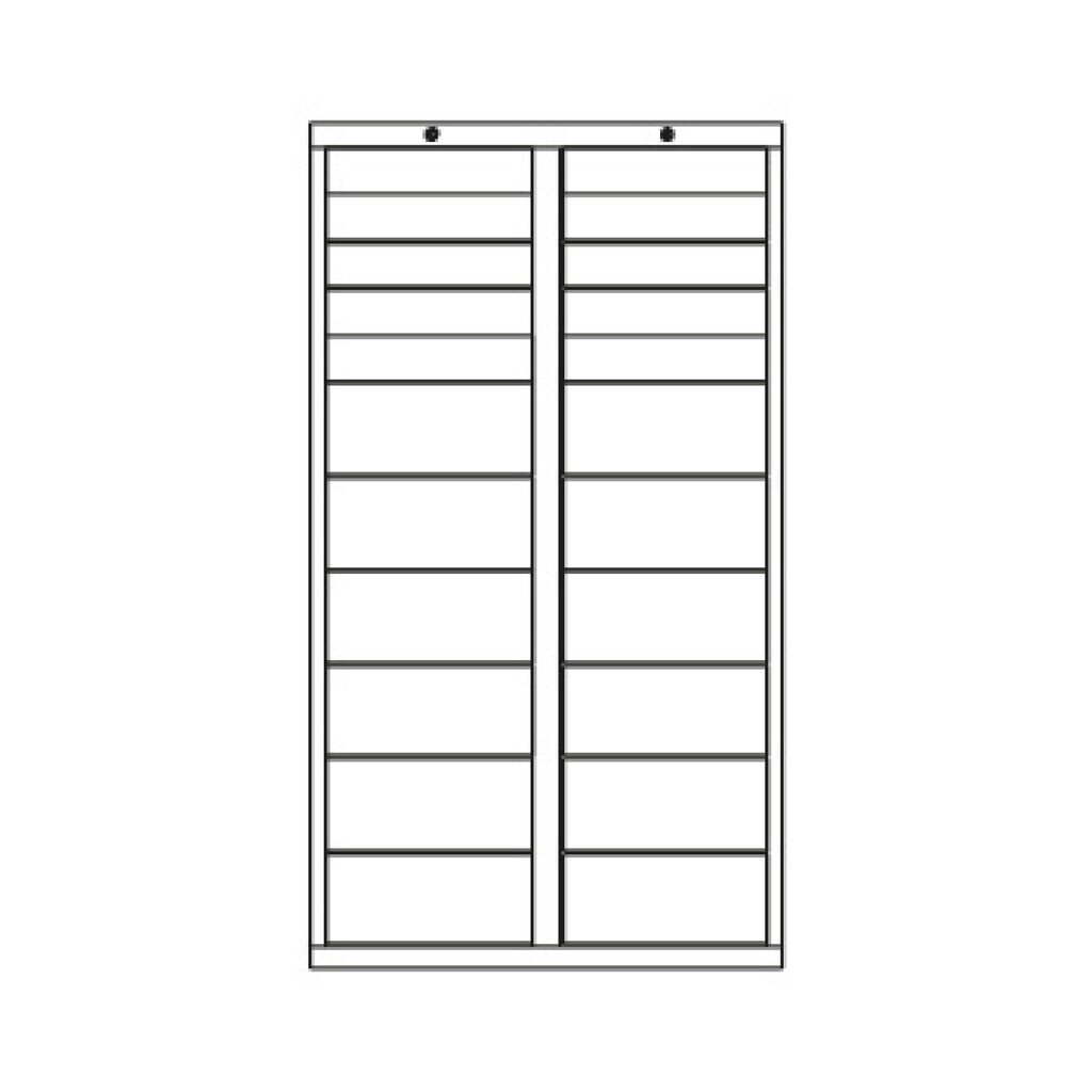 Armoire à tiroirs légère PAVOY, guidage à coulissement, tiroirs 22 x 100 mm + 6 x 200 mm, largeur 1 000 mm, blanc pur, blanc pur N° de l'image du produit 5 : Armoire à tiroirs légère PAVOY, guidage à coulissement, tiroirs 22 x 100 mm + 6 x 200 mm, largeur 1 000 mm, blanc pur, blanc pur