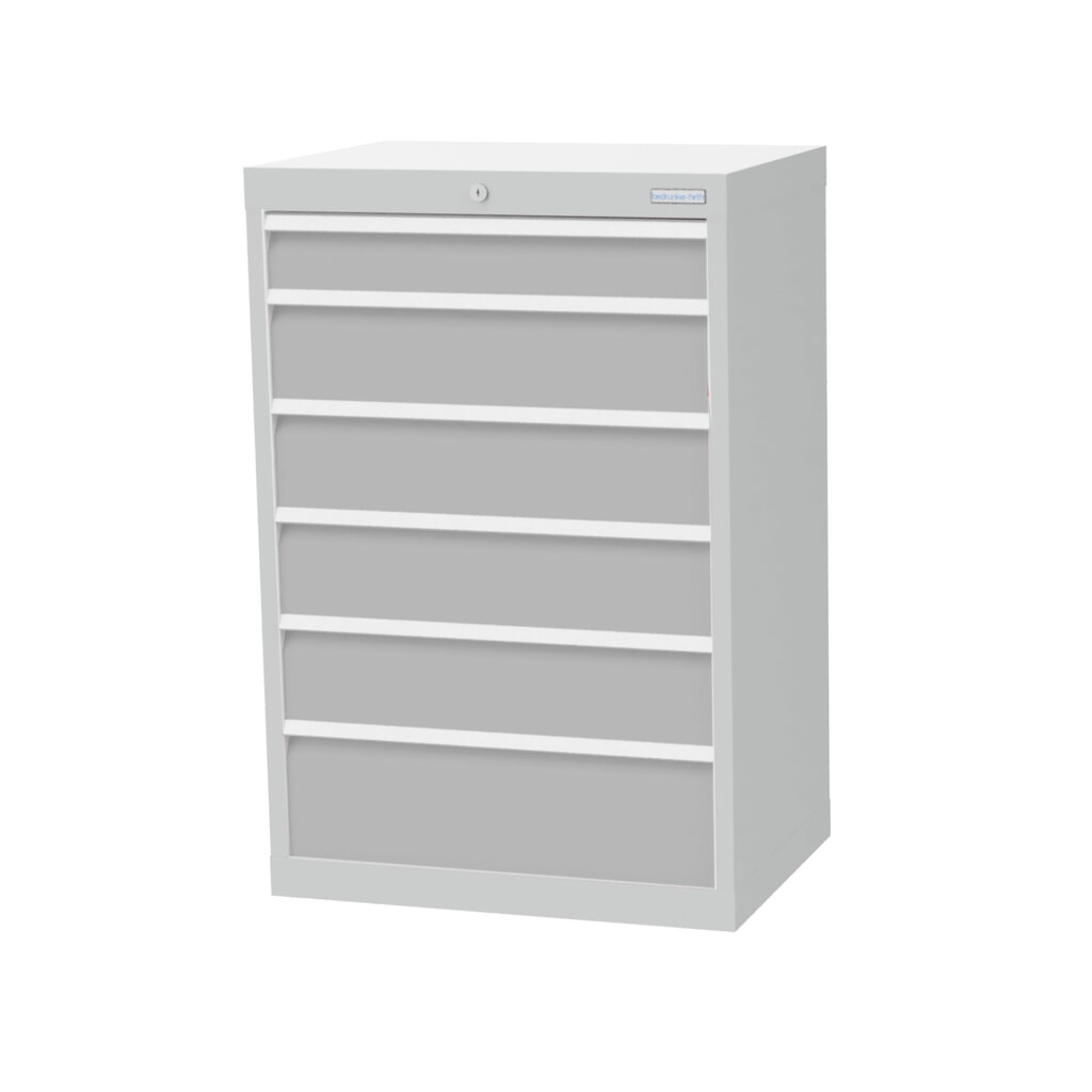 Armoire à tiroirs Profi, tiroirs de 1 x 100 + 4 x 150 + 1 x 200 mm, H x l x P 1 019 x 680 x 500 mm Bedrunka+Hirth, gris clair, gris clair Illustration du produit: Armoire à tiroirs Profi, tiroirs de 1 x 100 + 4 x 150 + 1 x 200 mm, H x l x P 1 019 x 680 x 500 mm Bedrunka+Hirth, gris clair, gris clair