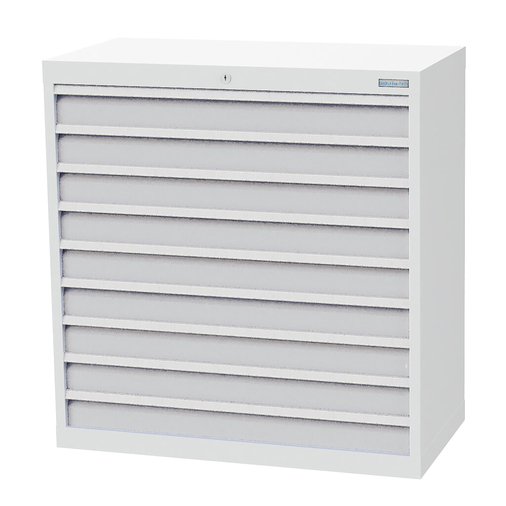 Armoire à tiroirs Profi, tiroirs de 9 x 100 mm, H x l x P 1 019 x 980 x 500 mm Bedrunka+Hirth, gris clair, gris clair Illustration du produit: Armoire à tiroirs Profi, tiroirs de 9 x 100 mm, H x l x P 1 019 x 980 x 500 mm Bedrunka+Hirth, gris clair, gris clair