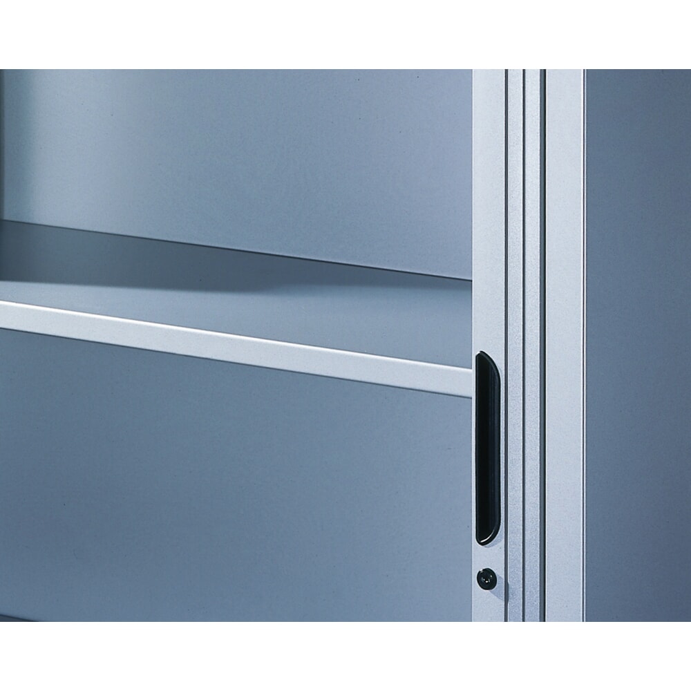 N° de l'image du produit 2 : Armoire à volet roulant C+P, 5 hauteurs de classeur, largeur 800 mm, gris clair
