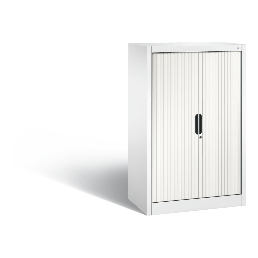 Armoire à volet roulant C+P, 3 hauteurs de classeur, largeur 800 mm, blanc pur Illustration du produit: Armoire à volet roulant C+P, 3 hauteurs de classeur, largeur 800 mm, blanc pur