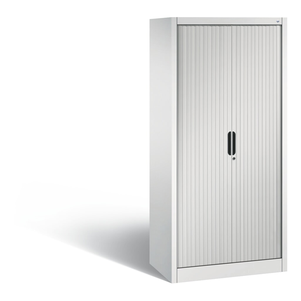 Armoire à volet roulant C+P, 4 hauteurs de classeur, largeur 800 mm, gris clair Illustration du produit: Armoire à volet roulant C+P, 4 hauteurs de classeur, largeur 800 mm, gris clair