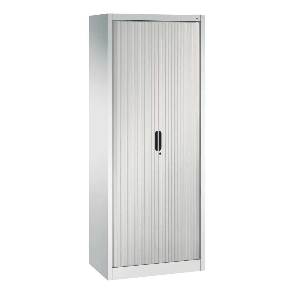 Armoire à volet roulant C+P, 5 hauteurs de classeur, largeur 800 mm, gris clair Illustration du produit: Armoire à volet roulant C+P, 5 hauteurs de classeur, largeur 800 mm, gris clair