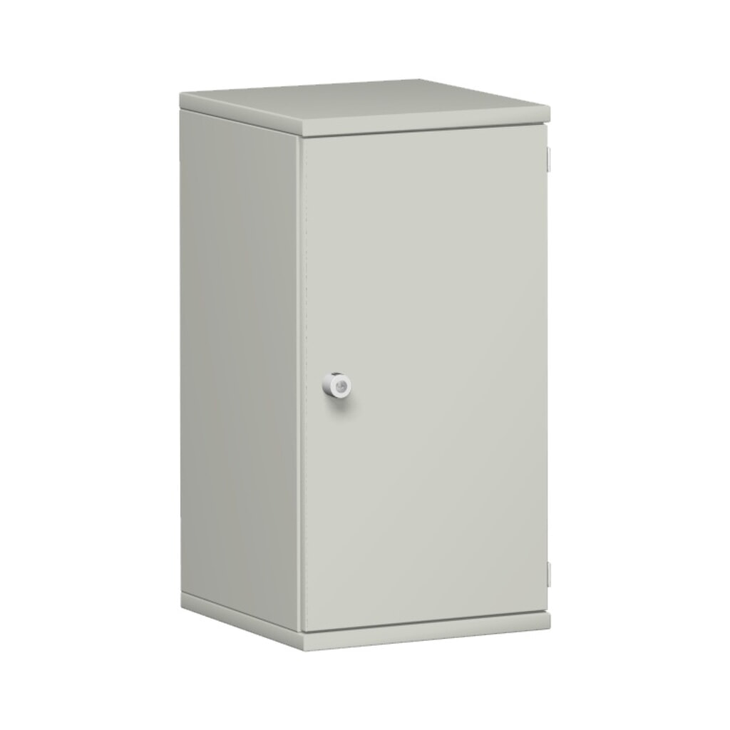 Illustration du produit: Armoire de bureau Profi, 2 hauteurs de classeur, largeur 400 mm, porte à droite, gris clair