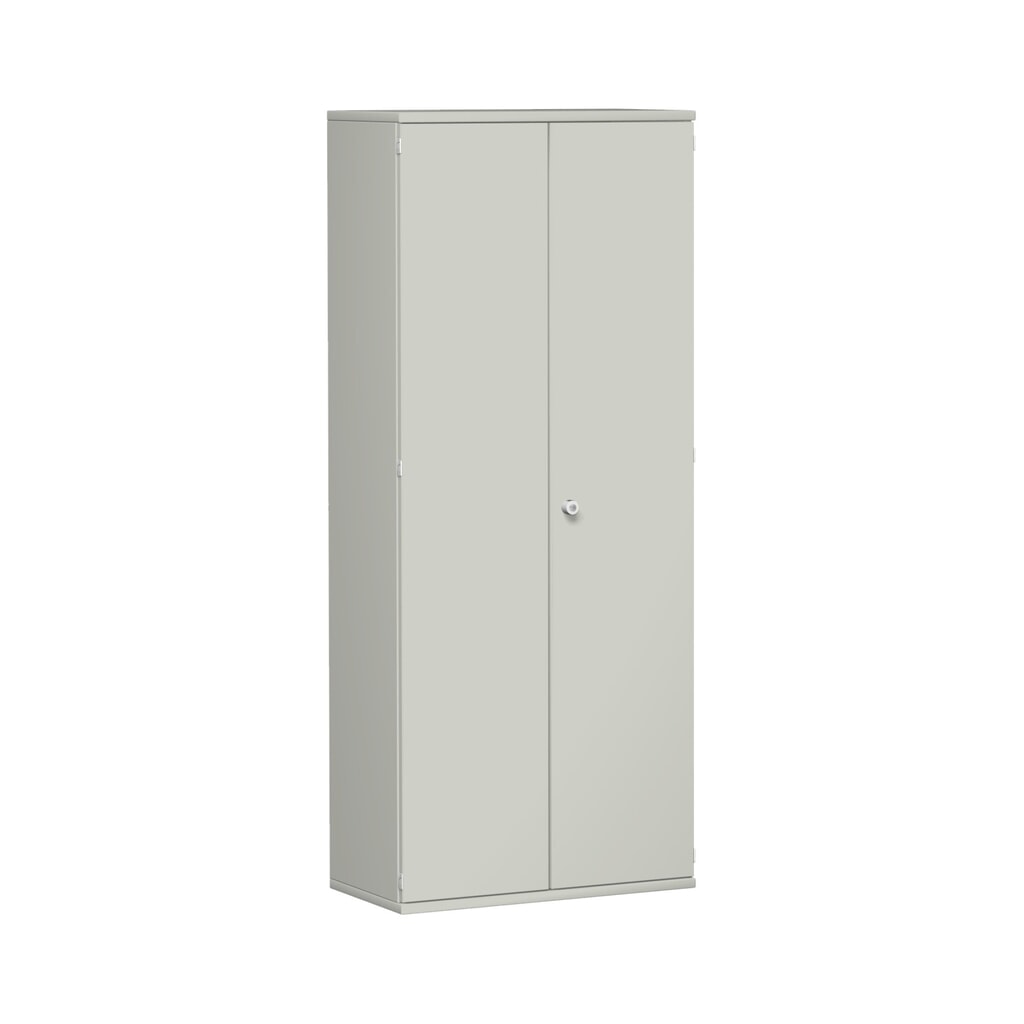 Illustration du produit: Armoire de bureau Profi, 5 hauteurs de classeur, largeur 800 mm, porte battante, gris clair
