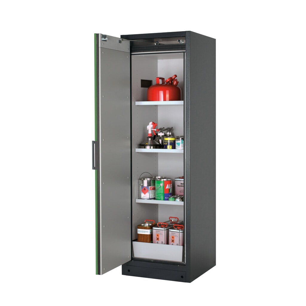 Illustration du produit: Armoire coupe-feu asecos® Q-PEGASUS / type 90, 3 tablettes, haut. x larg. x prof. 1 953 x 599 x 615 mm, vert réséda