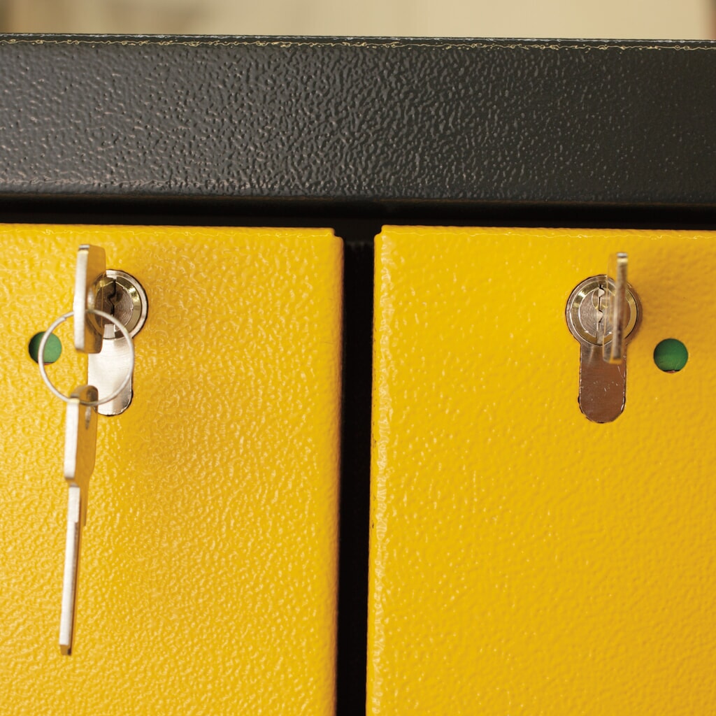 Armoire coupe-feu asecos® Q-PEGASUS / type 90, 6 cuves extractibles, haut. x larg. x prof. 1 953 x 599 x 615 mm, vert réséda N° de l'image du produit 7 : Armoire coupe-feu asecos® Q-PEGASUS / type 90, 6 cuves extractibles, haut. x larg. x prof. 1 953 x 599 x 615 mm, vert réséda